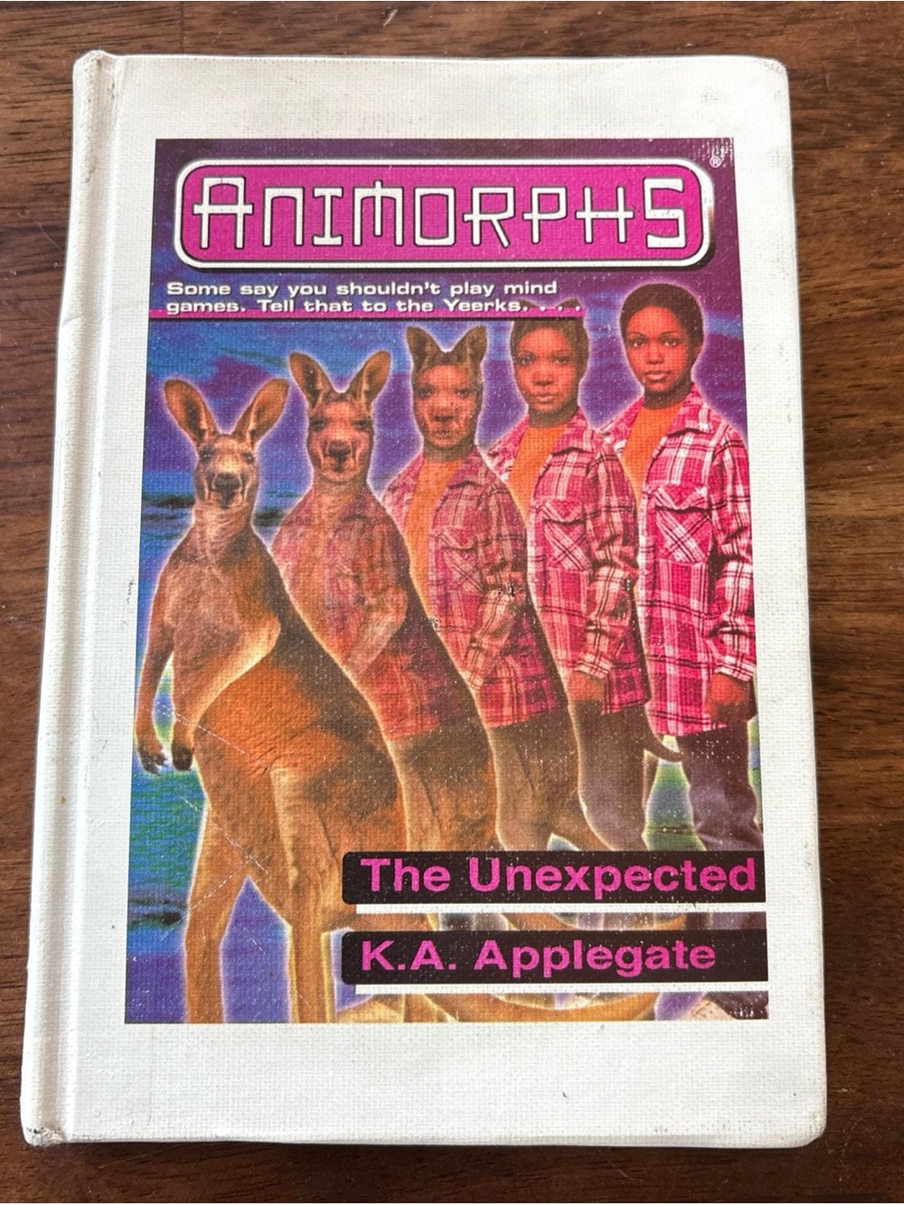 Animorphs #44 The Unexpected Hardcover Book By K.A. Applegate Kangaroo Y2K BTSB
